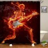flame skeleton guitar shower curtain.jpg